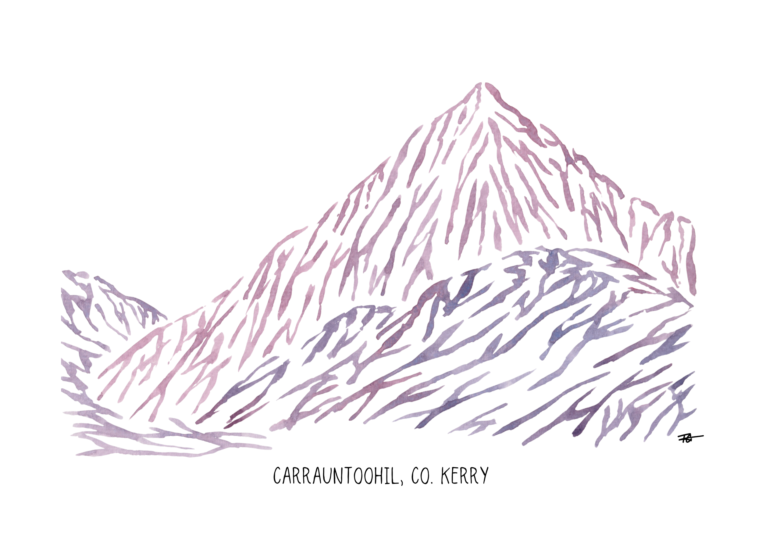 Day 40 Daily Painting - Carrauntoohil, Ireland