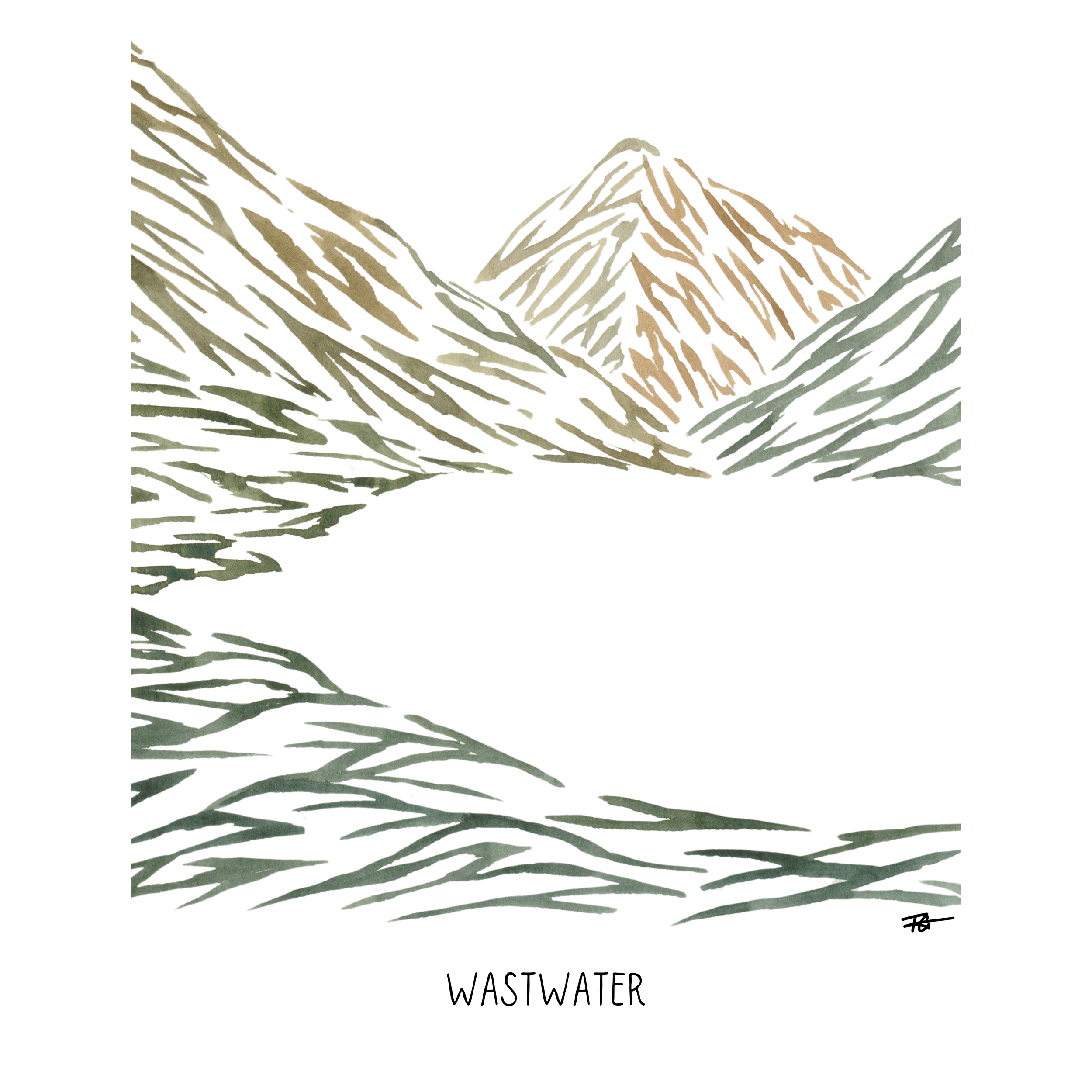Day 7 Daily Painting - Wastwater