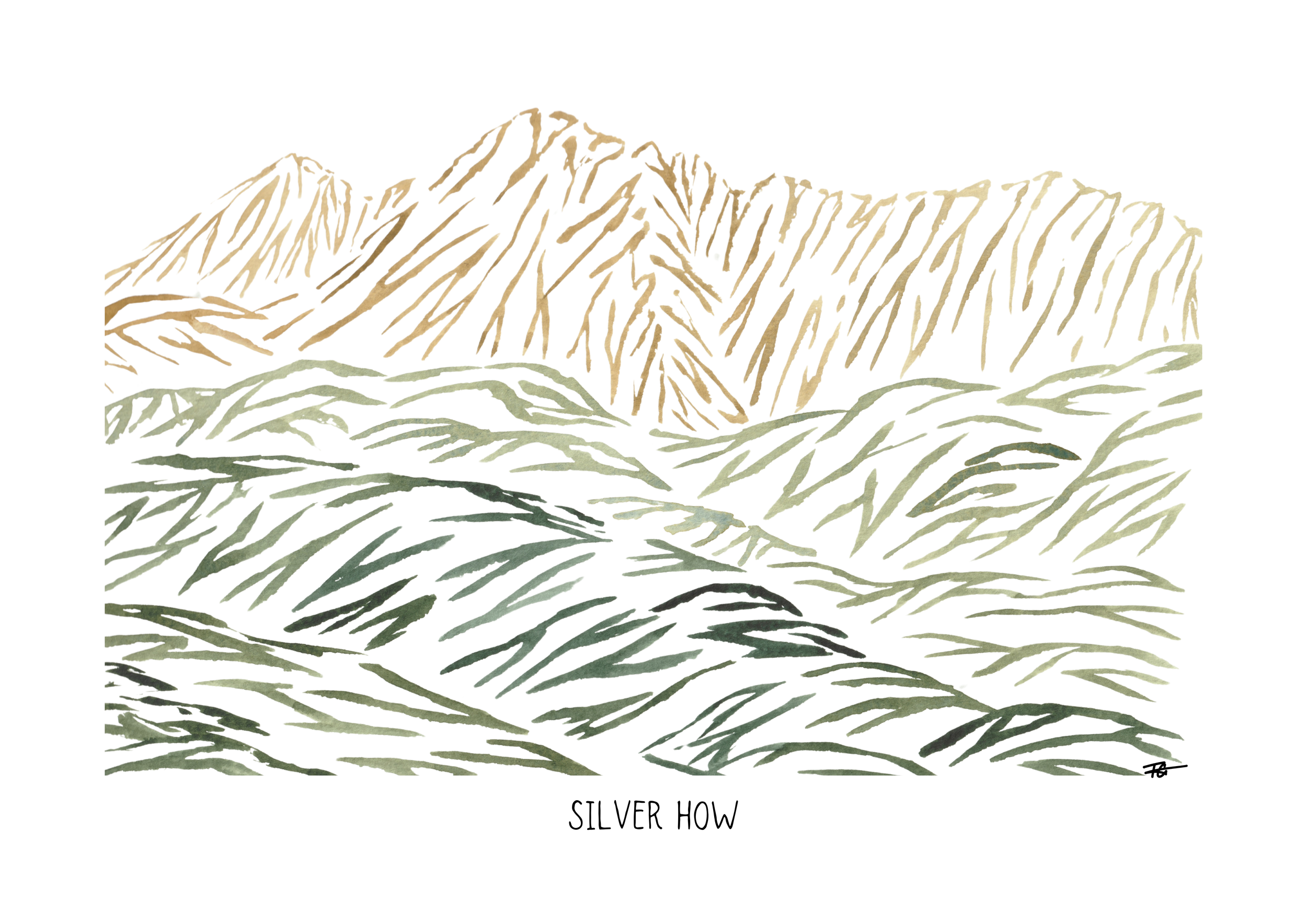 Day 8 Daily Painting - Silver How