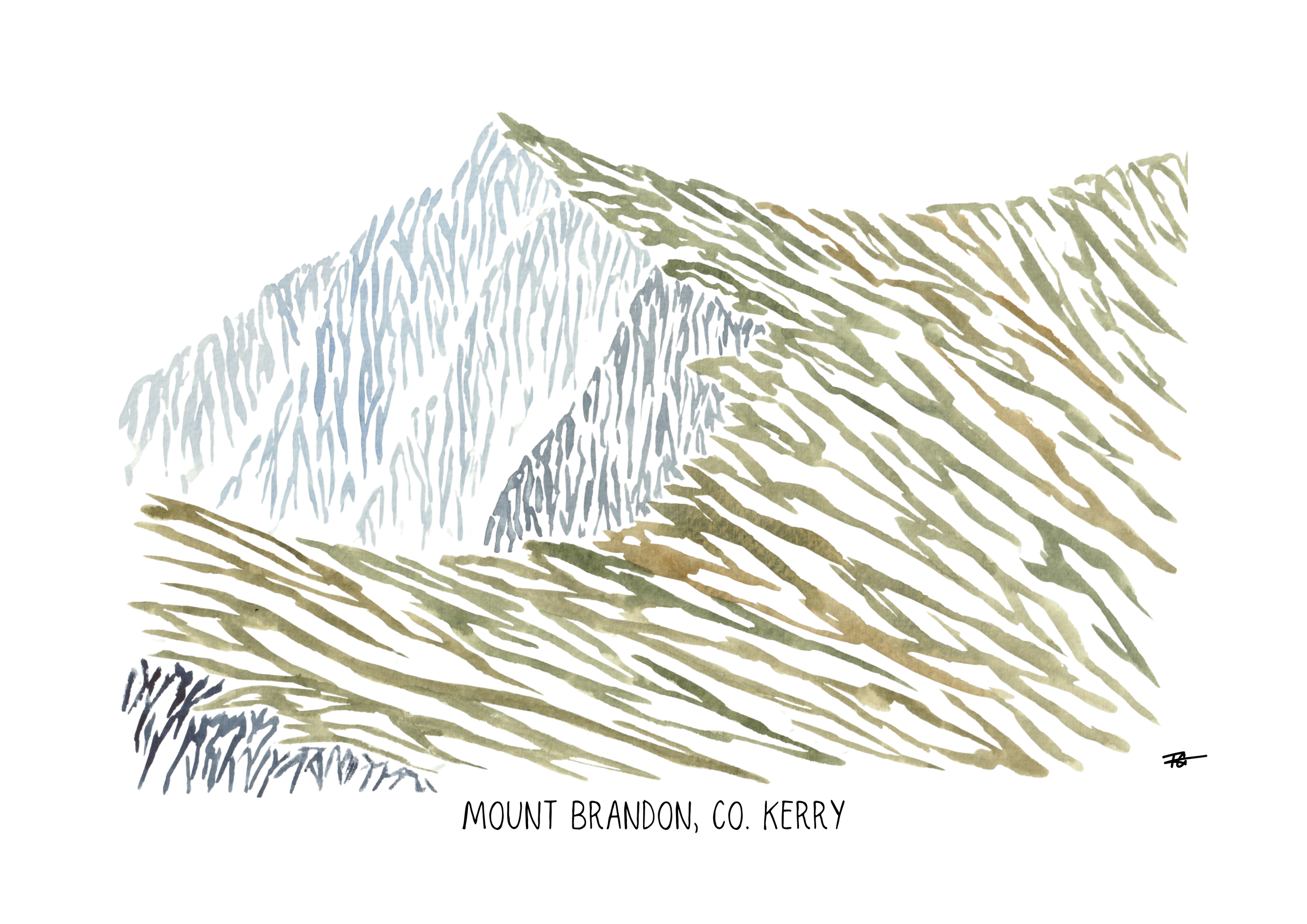 Day 39 Daily Painting - Mount Brandon, Ireland