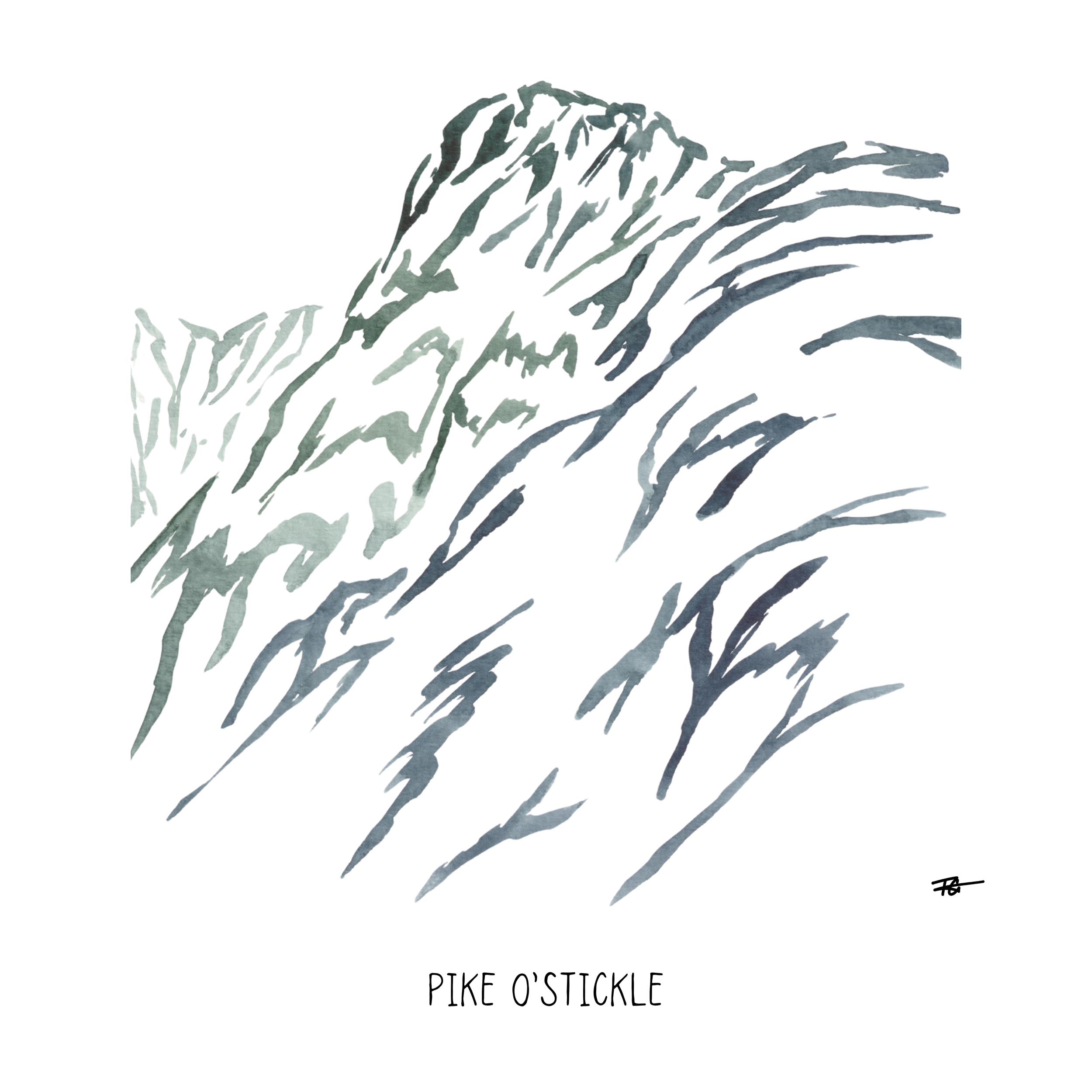 Day 27 Daily Painting - Pike O'Stickle