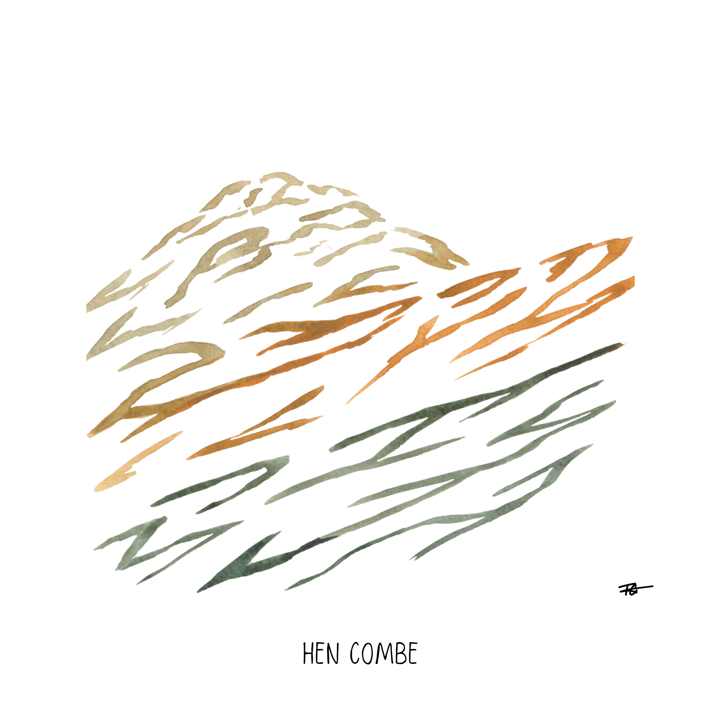 Day 97 Daily Painting - Hen Combe