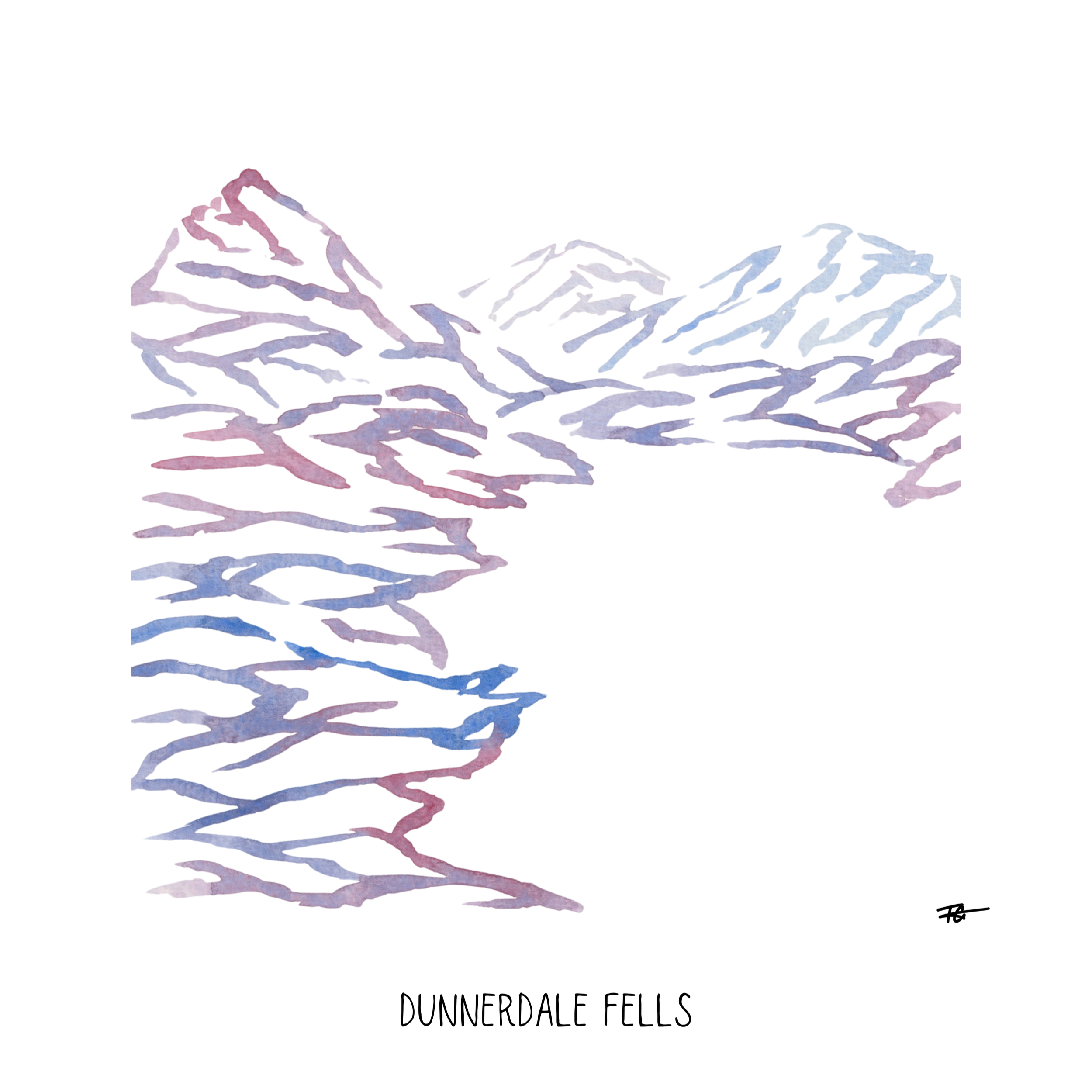 Day 94 Daily Painting - Dunnerdale Fells