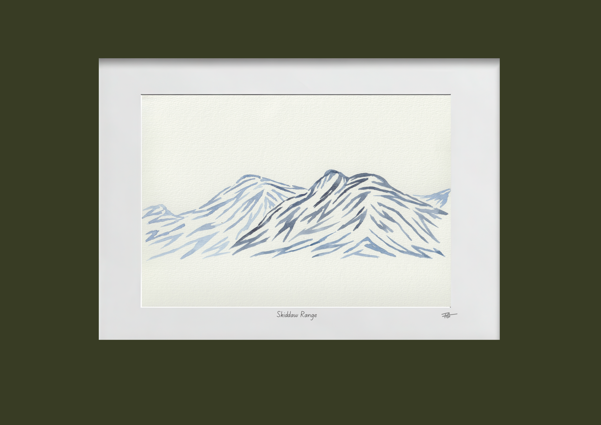 Day 2 Daily Painting - Skiddaw Range