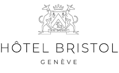 Logo de l'hôtel Bristol Genève avec un blason et du texte