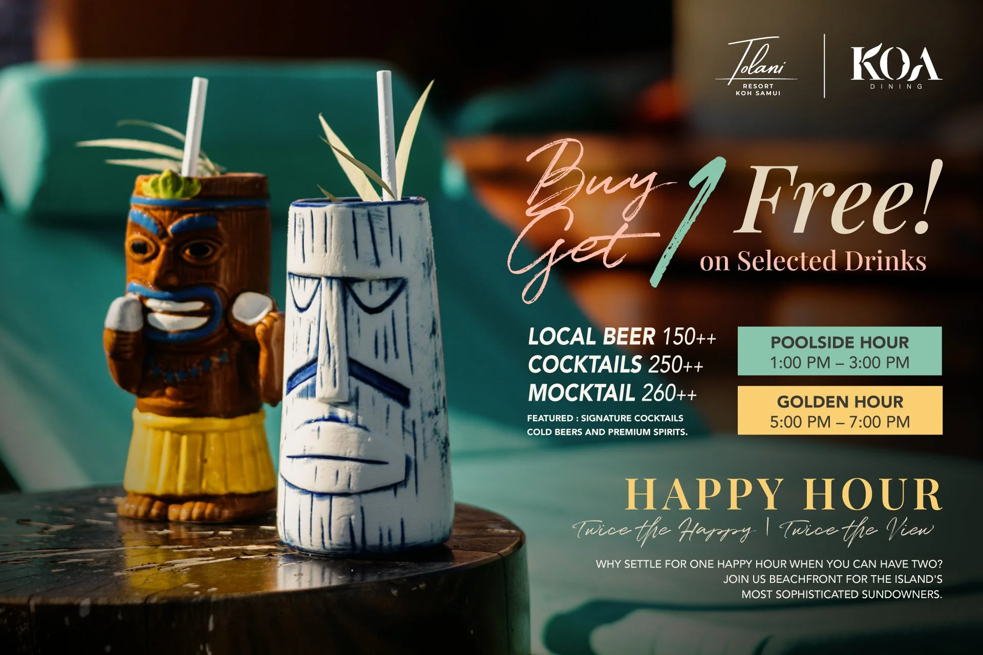 Happy Hour Offers Twice the Happy, Twice the View