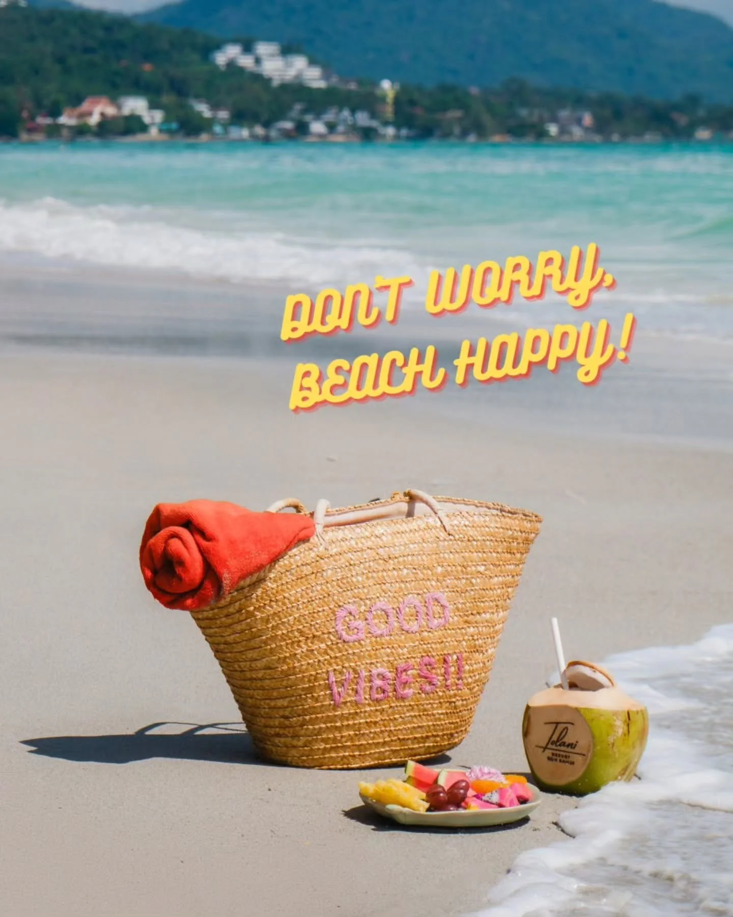 Don&rsquo;t worry,  Beach happy! 🌊☀️
Let the waves wash your worries away and keep the good vibes flowing all day long.

#TolaniResortKohSamui #KohSamui #TropicalVibes #ResortLife #ThailandTravel