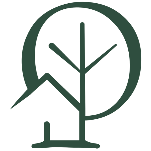 A digital illustration of a simplified clock combined with a plant, featuring a circular clock face and plant branches with leaves.