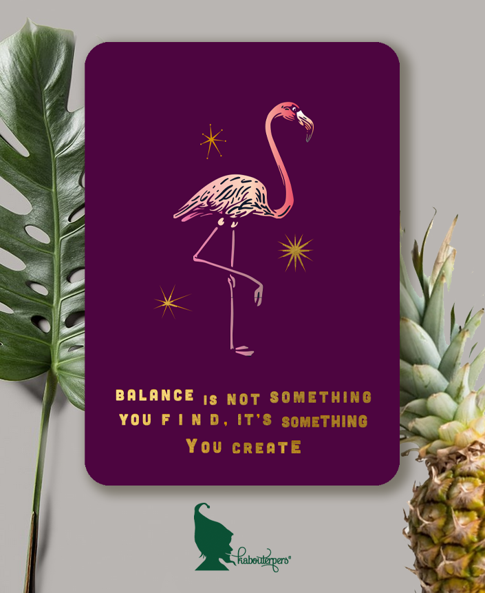 Animals are like people postkaart Balance