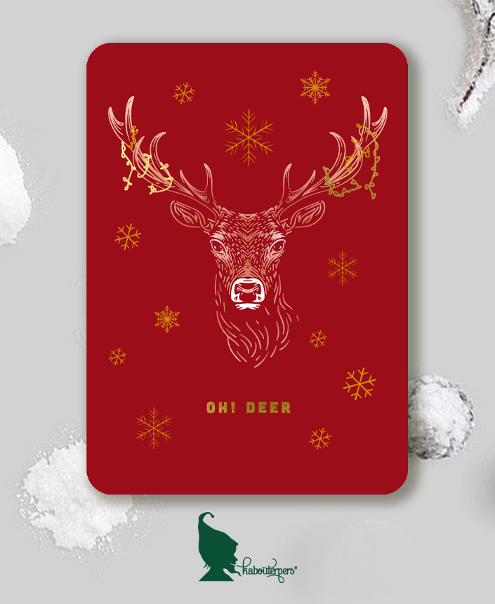 Animals are like people postkaart Oh deer!