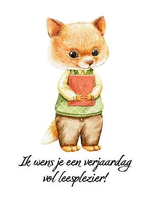 Booklovers postkaart Verjaardag leesplezier