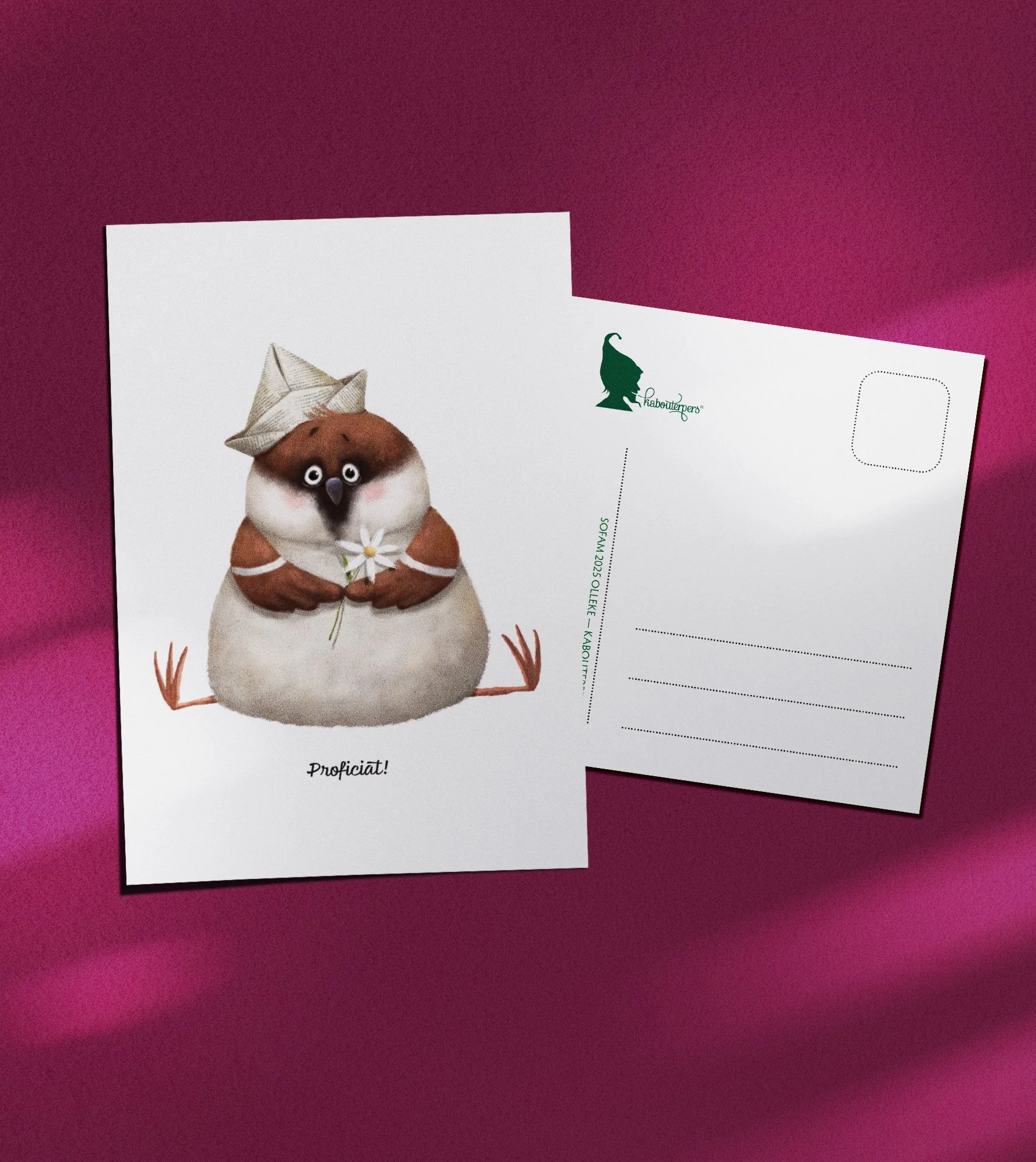 Baby postkaart Proficiat