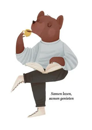 Booklovers postkaart Samen lezen