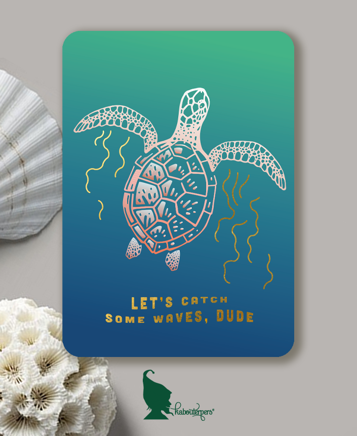 Animals are like people postkaart Waves dude