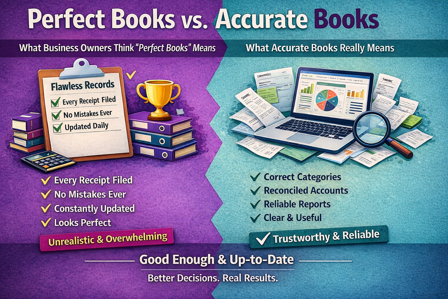 Your Books Don’t Need to be Perfect-              They Need to be Accurate!