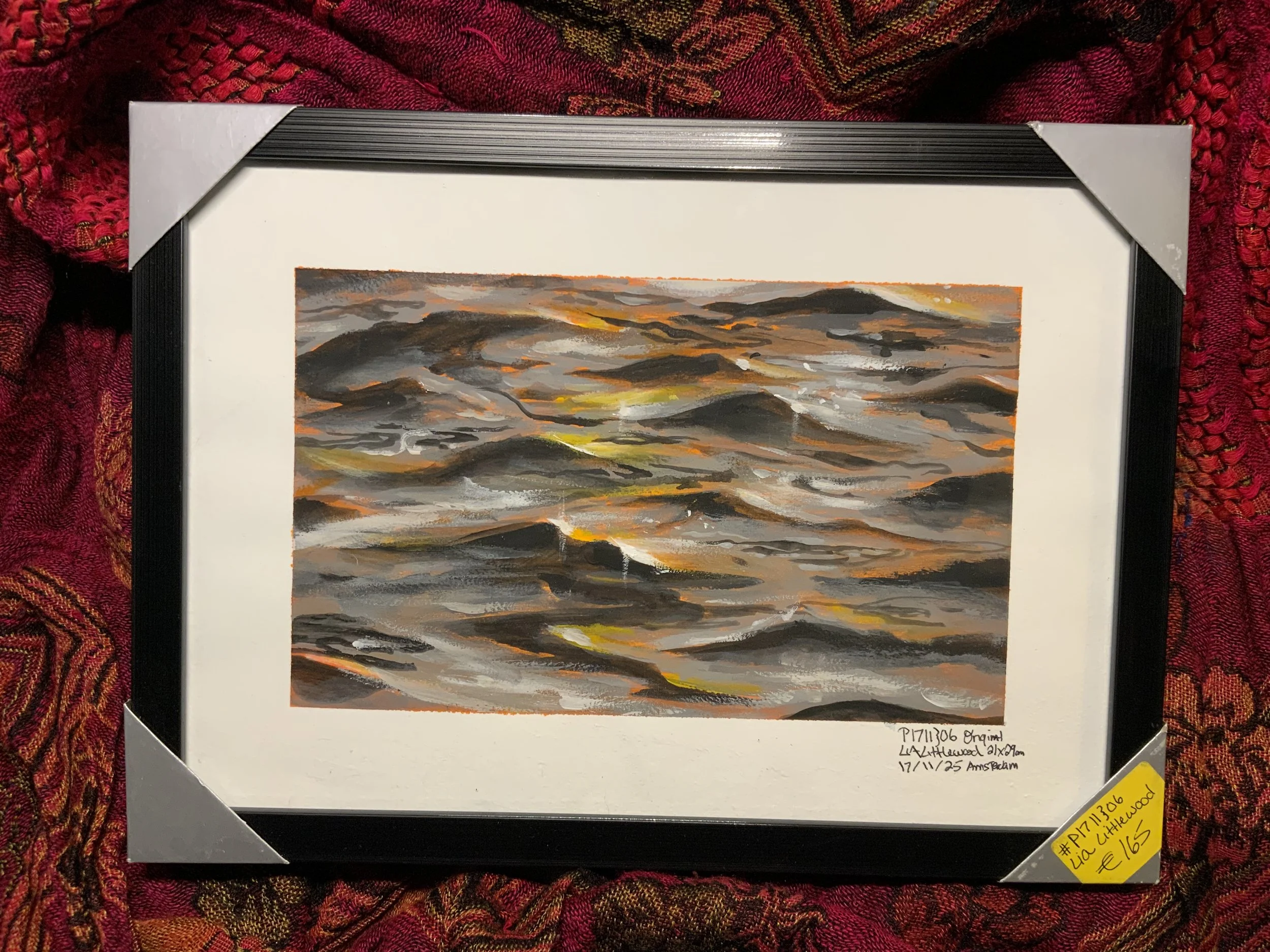 Sunlit Canals of Amsterdam Watercolor