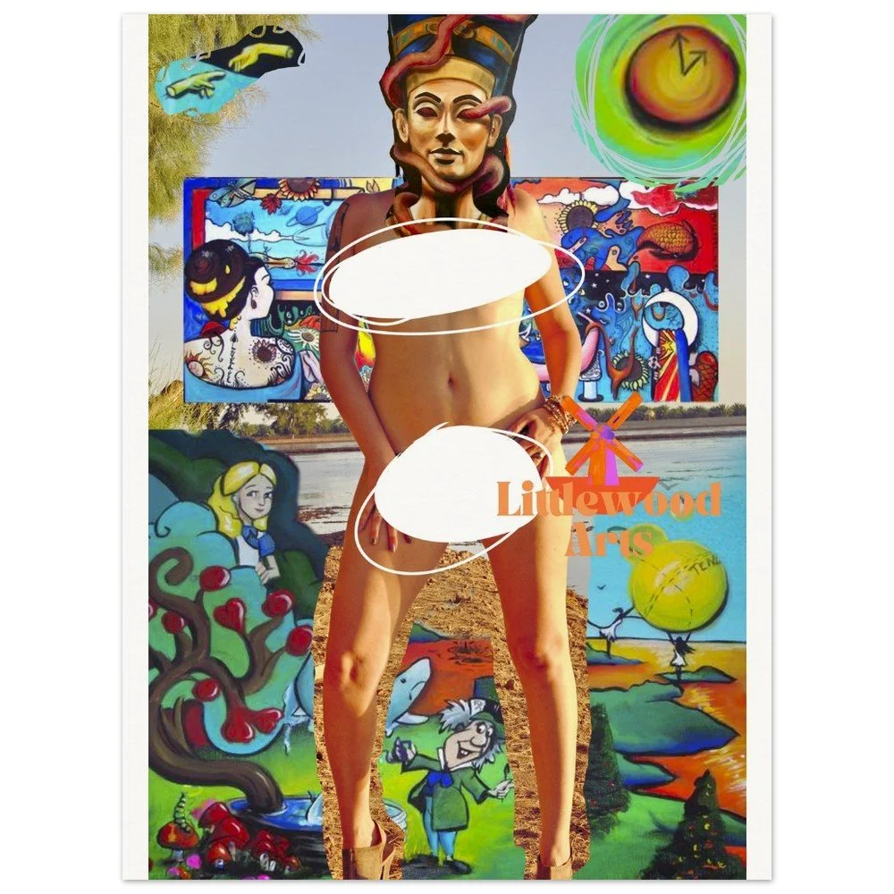 Museum-Quality Matte Paper Poster collage Lia Littlewood