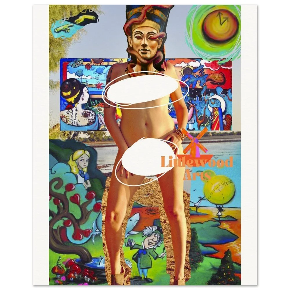 Museum-Quality Matte Paper Poster collage Lia Littlewood