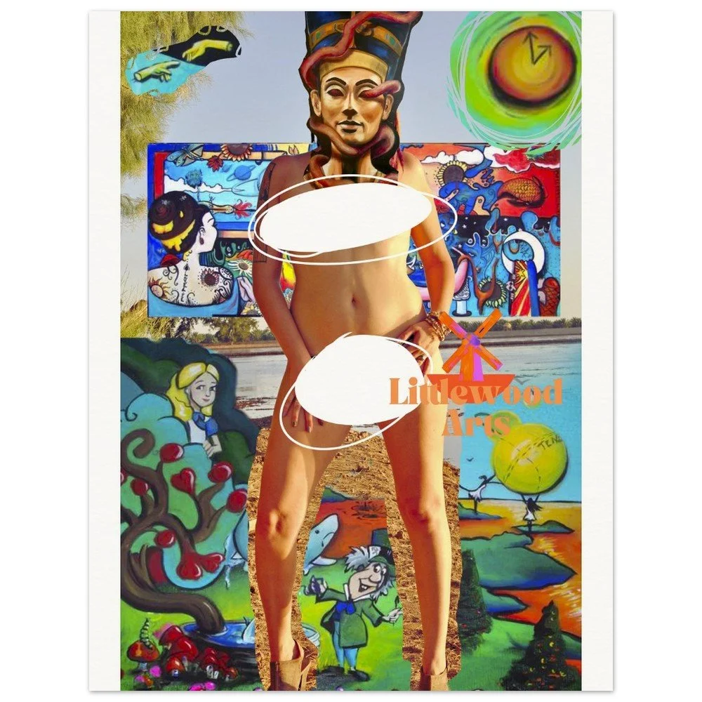 Museum-Quality Matte Paper Poster collage Lia Littlewood