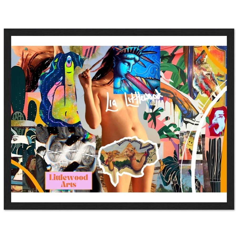 2 Collage Lia Littlewood Classic Matte Paper Wooden Framed Poster