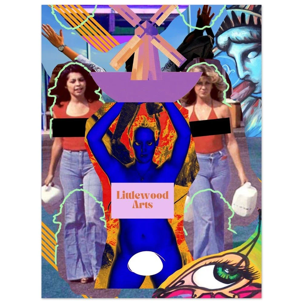 Classic Semi-Glossy Paper Poster blue small