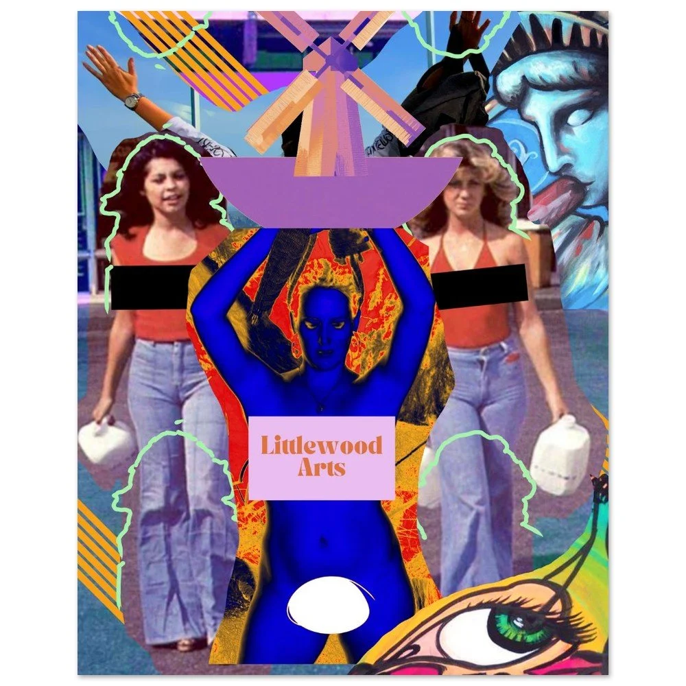 Classic Semi-Glossy Paper Poster blue small