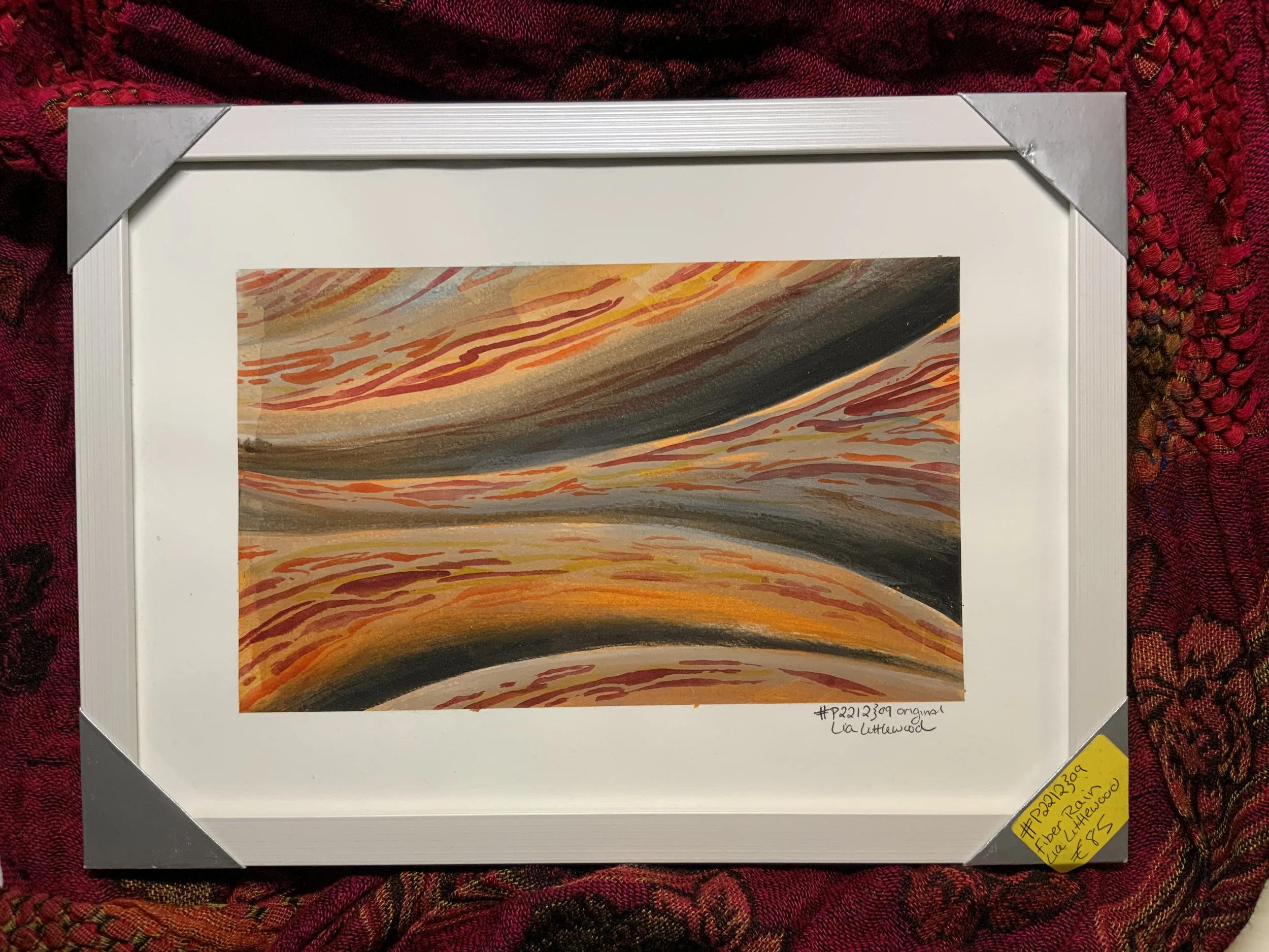 Vibrant Fiber-Inspired Abstract