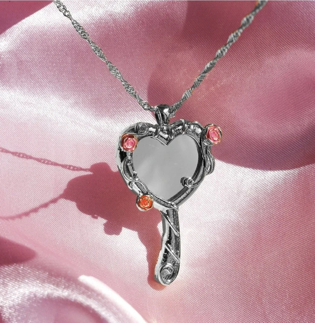 Enchanted Mirror Necklace- Silver