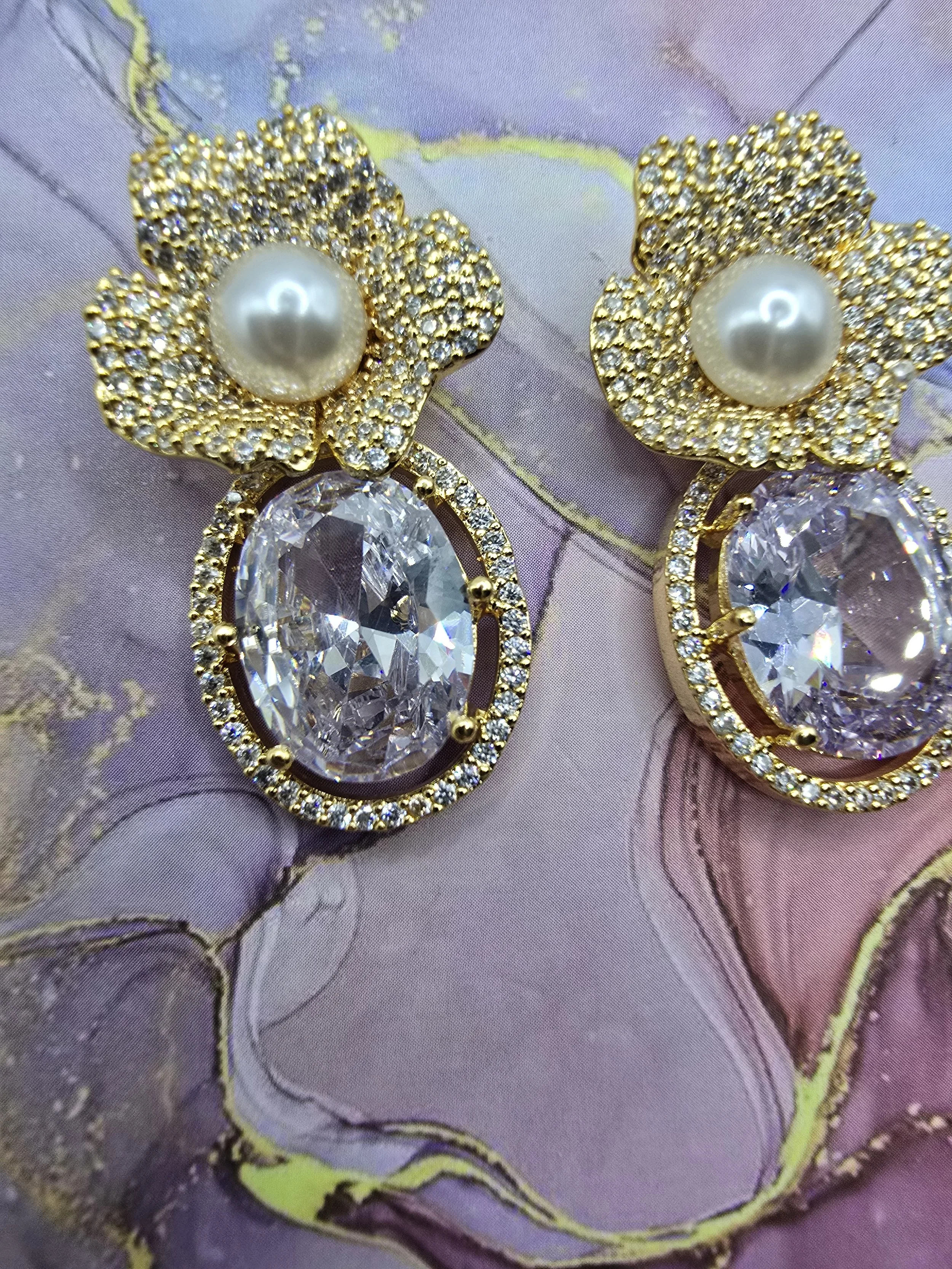 Pearl Blossom Earrings