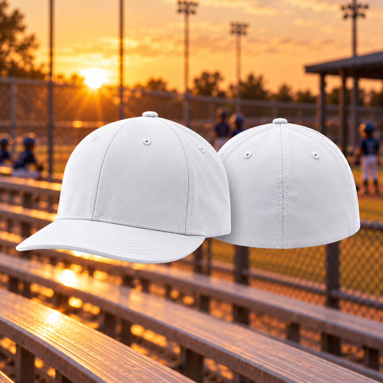 MVP baseball cap with custom embroidery.