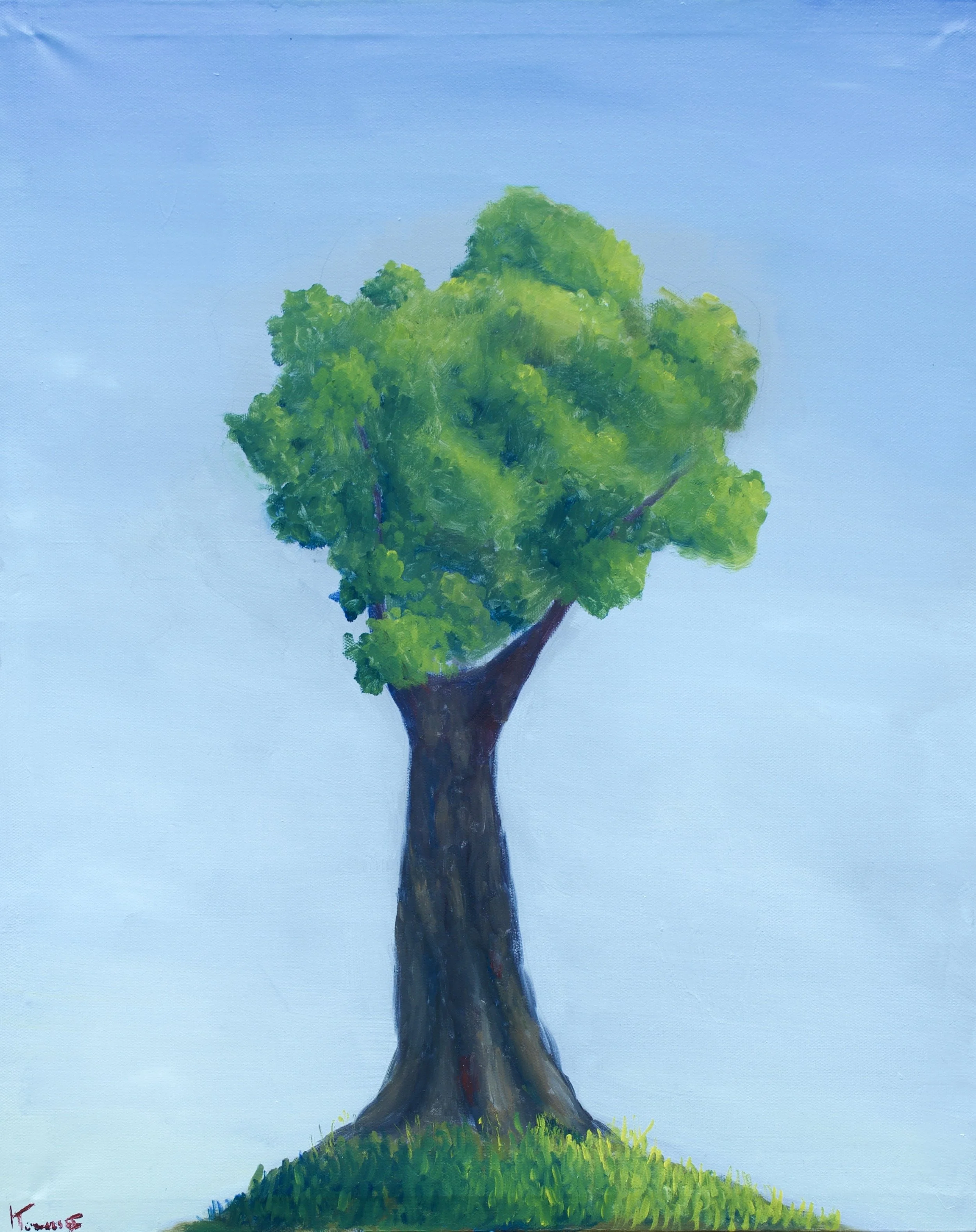 Lively Tree, Oil on canvas