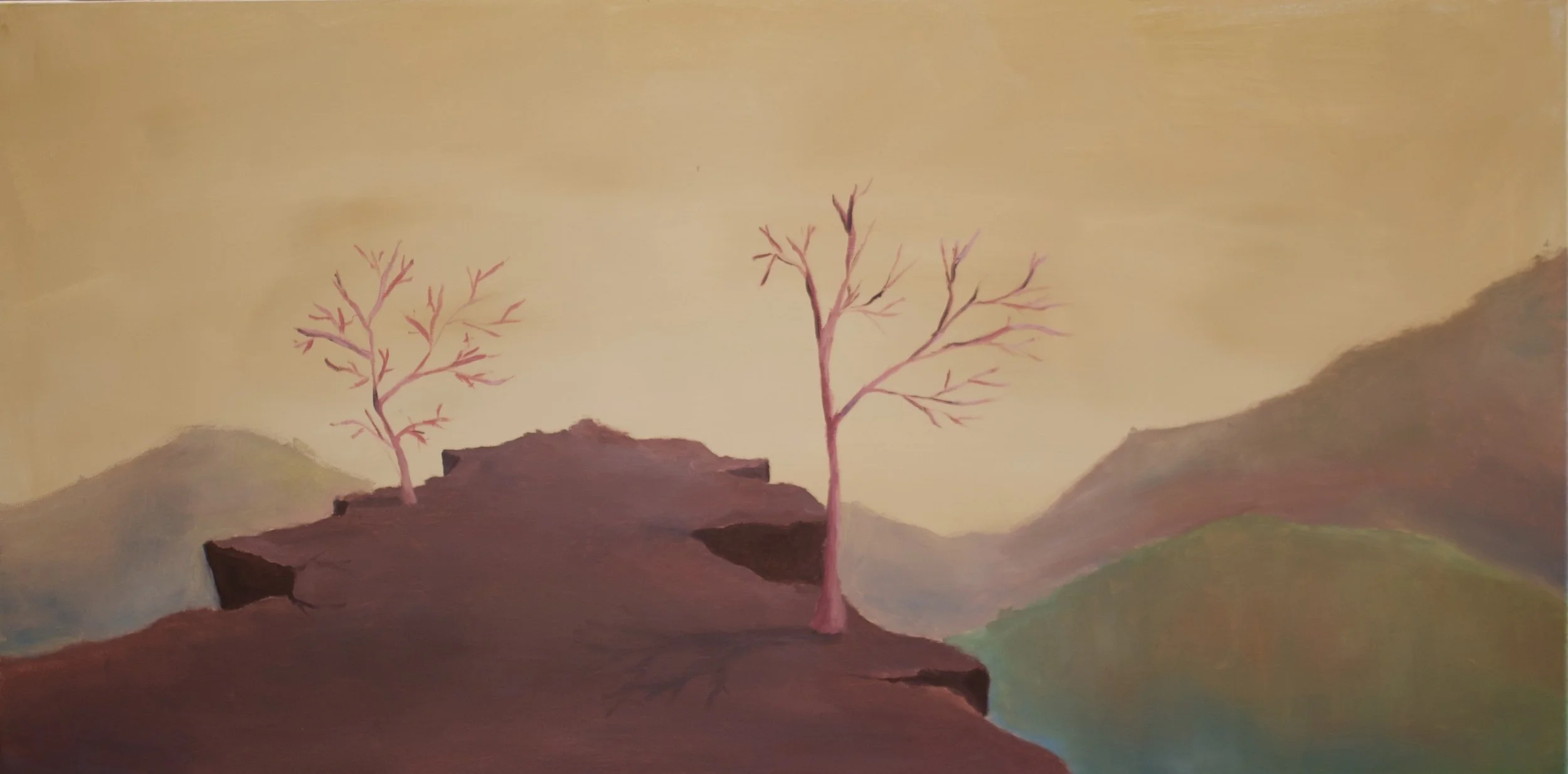 On the Edge, Oil on canvas