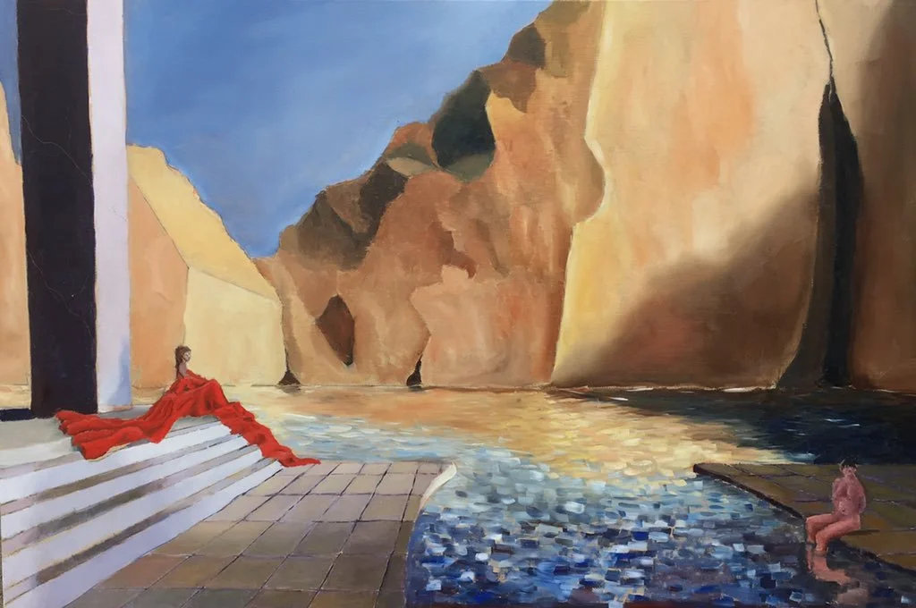 Stone and rock, Oil on canvas