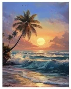 Diamond Art Beach Scene #8