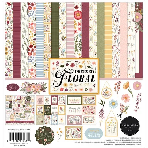 Carta Bella 12x12 Kit: Pressed Floral