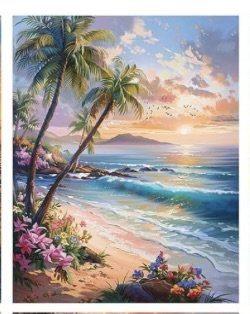 Diamond Art Beach Scene #2