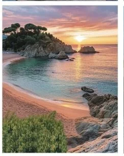 Diamond Art Beach Scene #7