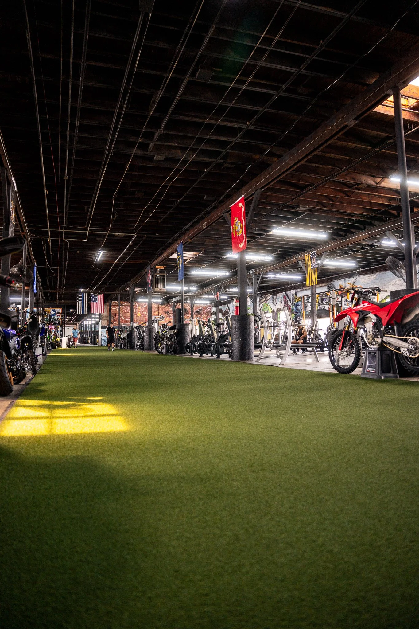 Main Entrance and Turf at Believe HTX Gym