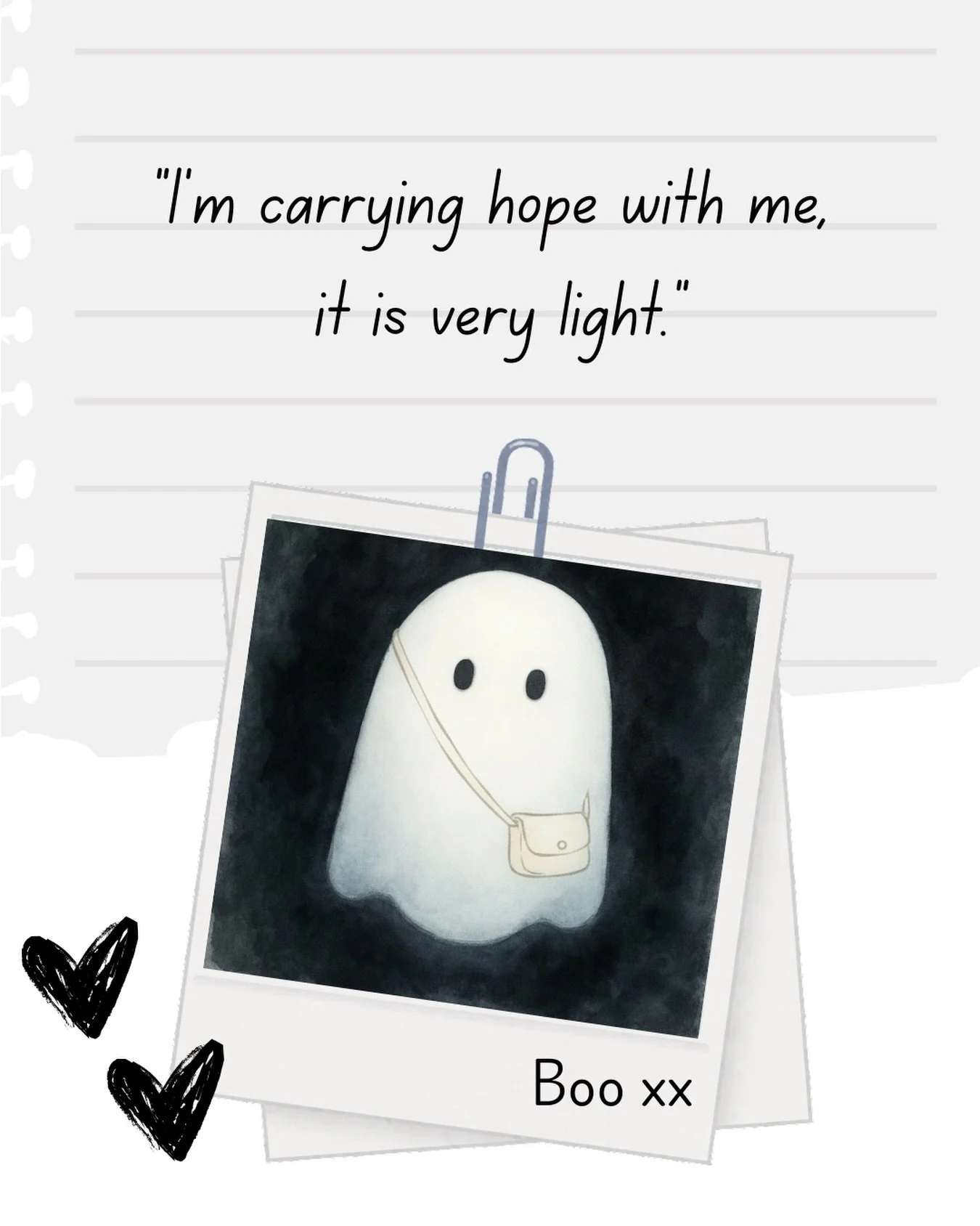 &ldquo;I&rsquo;m carrying hope with me, it is very light.&rdquo; 🤍

A little boo knows; hope does not weigh you down, it simply floats alongside you.

Packed gently, carried quietly, always enough.

With love,
Boo xx 

#meetalittleboo #alittleboosay