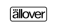 Logo with the word 'allover' in a rectangular outline