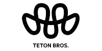 Teton Bros logo in black with a stylized mountain shape above the brand name.