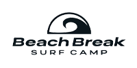 Beach Break Surf Camp logo with a wave graphic