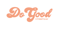 Text saying "Do Good Swimwear" in a cursive font