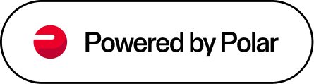 Logo with red stylized 'P' icon and text 'Powered by Polar'
