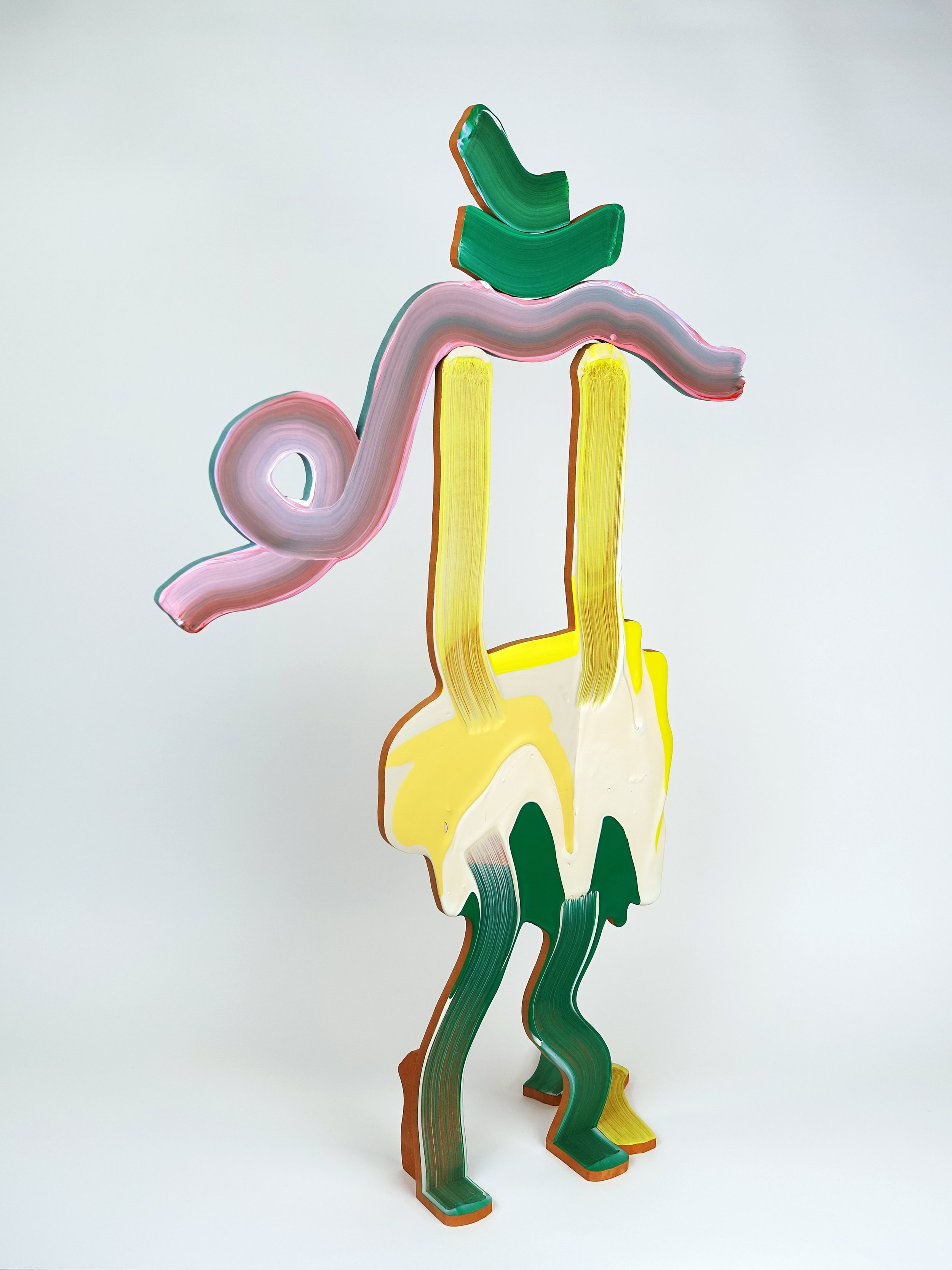 acrobate - acrylique sur bois  - 17x43x70cm - 2026 - Romain Laveille 03.jpg