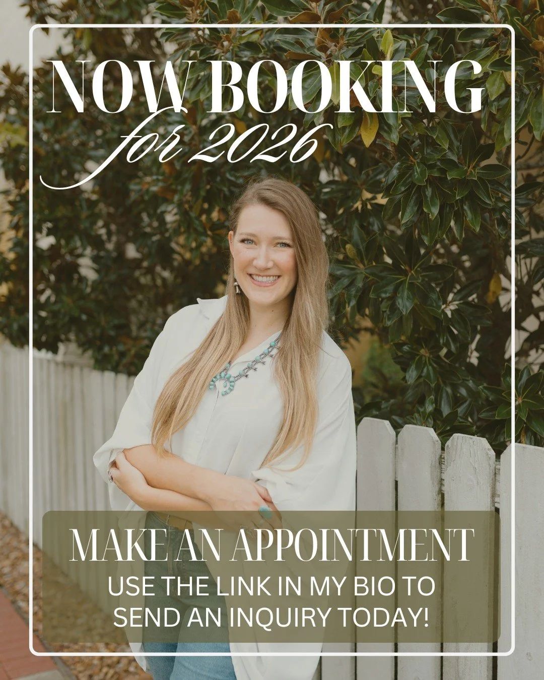 Start the new year off right ✨ Now booking for 2026. Link in bio to inquire and learn more!