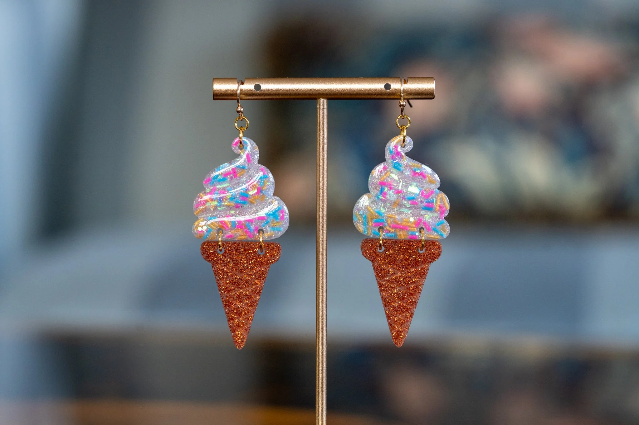 Ice Cream with Sprinkles Dangle Earrings.jpg