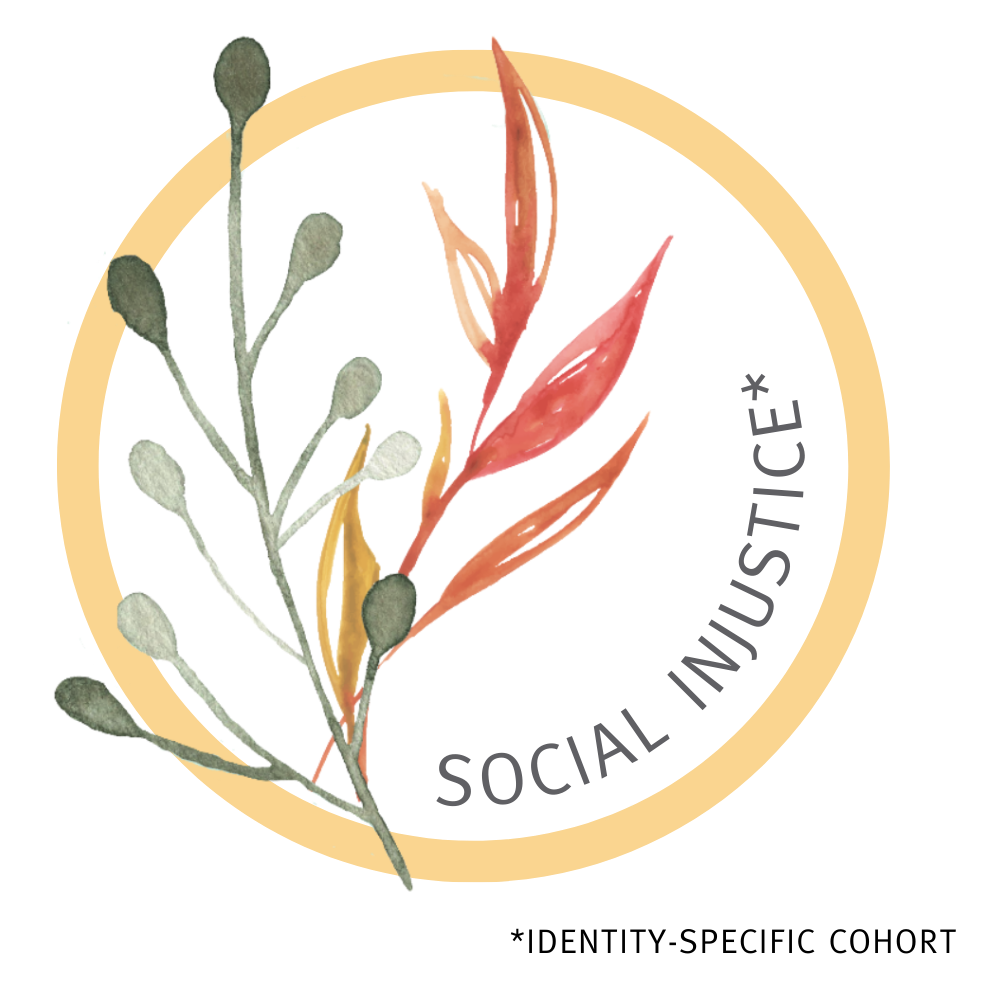 A logo featuring a plant with green and orange leaves and gray buds, with the text 'Smallworld' in black, set against a light beige circular background.