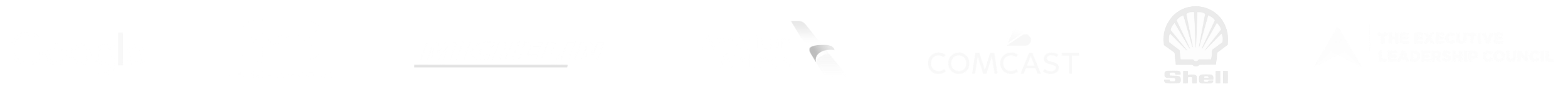 Logos of various corporations including Google, Under Armour, Michelin, American Airlines, Comcast, Shell, and The Executive Leadership Council.