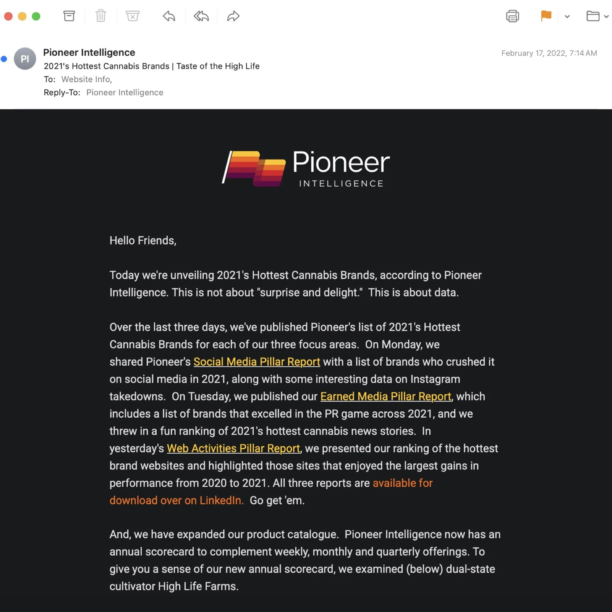 Pioneer: The Narrative Engine